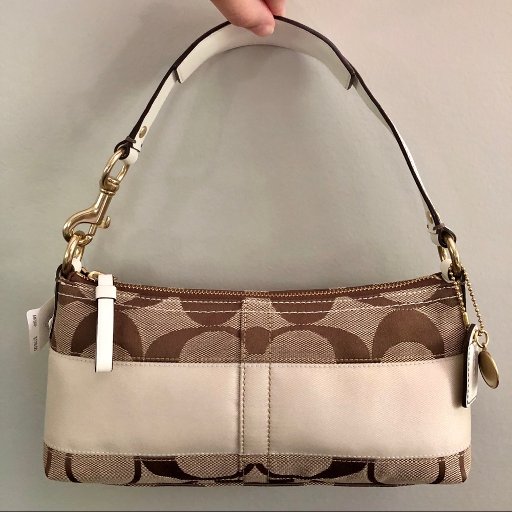 Cream Coach Purse